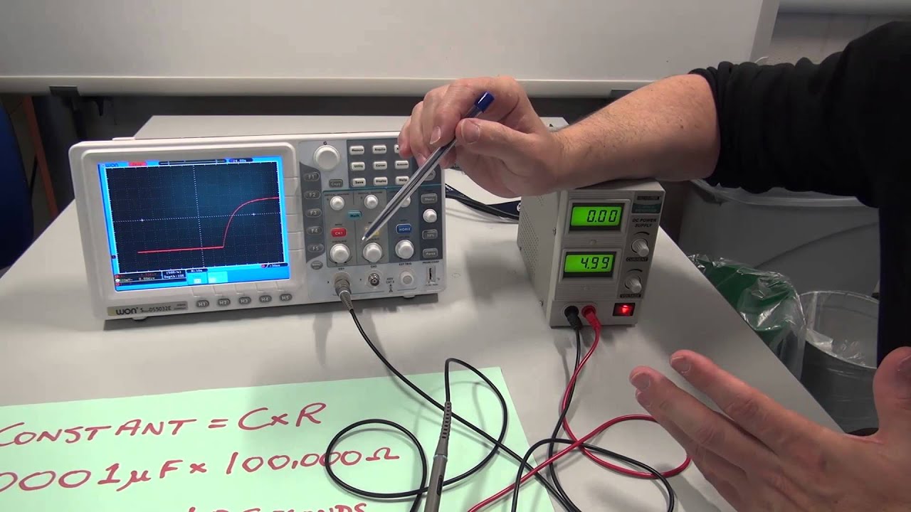 Oscilloscope Measure Voltage across a Charging Capacitor
