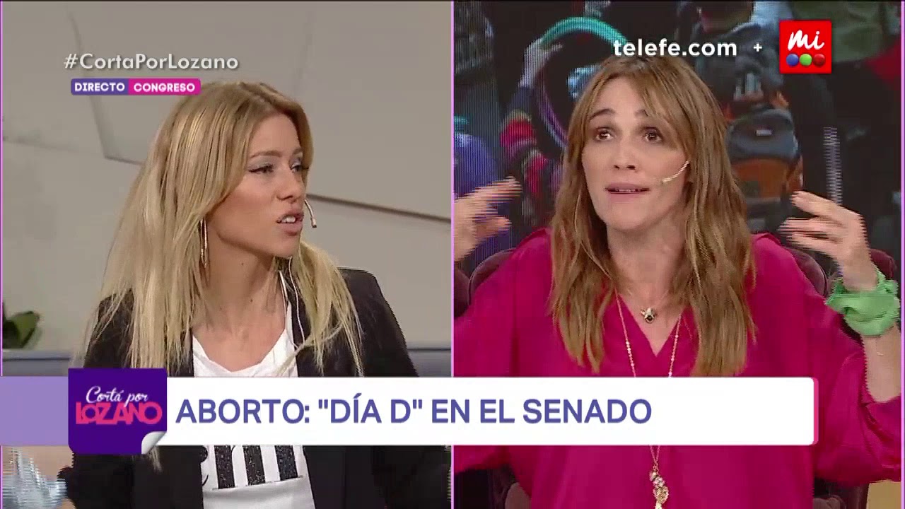 Fuerte cruce al aire entre Vero y Nicole por el Aborto - Cortá por Lozano