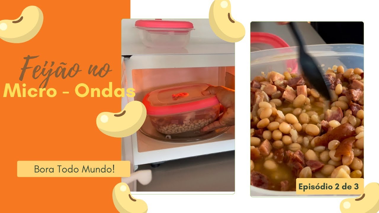 COZINHA RÁPIDA : FEIJÃO 🫘 NO MICROONDAS SEM COMPLICAÇÃO!
