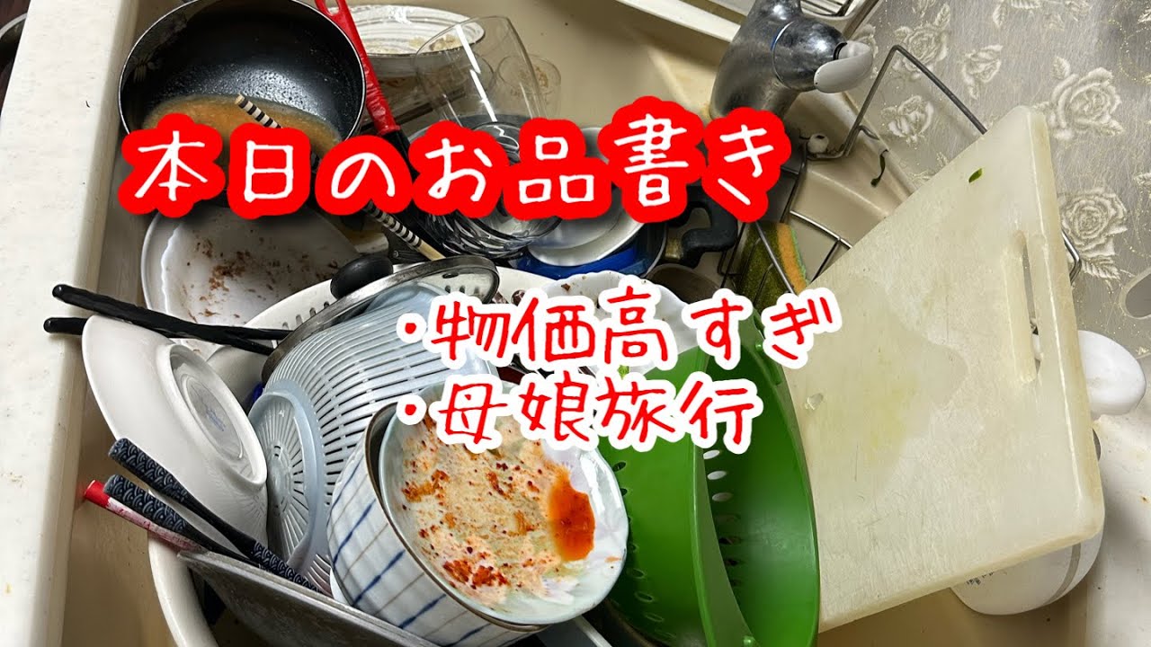 物価高すぎと母娘旅行【キッチンリセット】