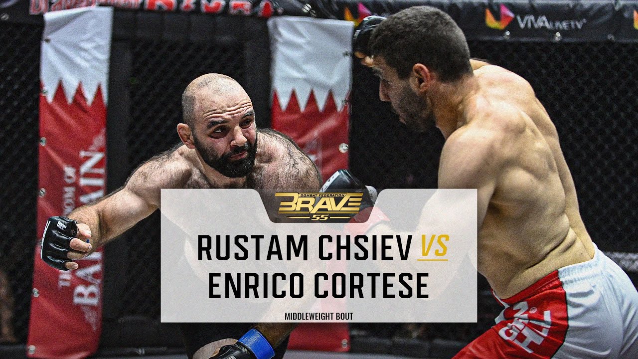 FREE MMA Fight | Rustam Chsiev vs Enrico Cortese | BRAVE CF 52
