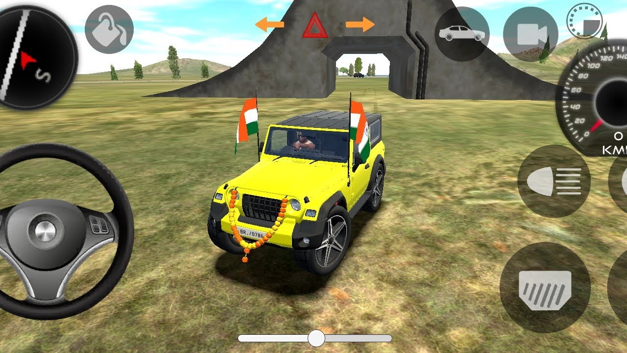 Modified 👿 Mahindra Thar dollar (song) Indian car simulator game (Gadi wala game)