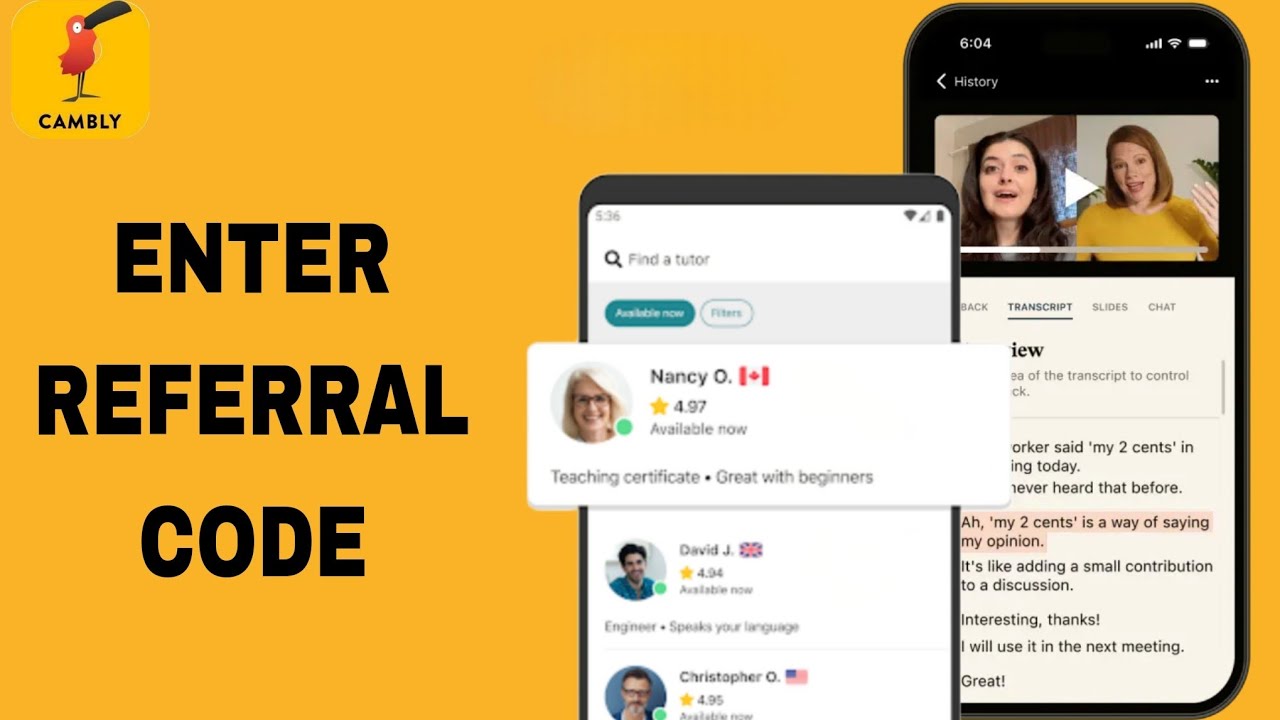 How To Enter Referral Code On Cambly App