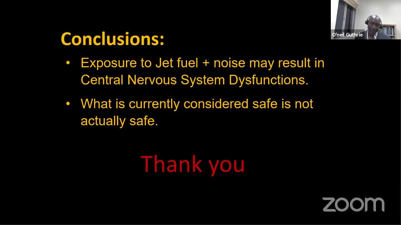 The Impact of Jet Fuel and Noise on the Nervous System