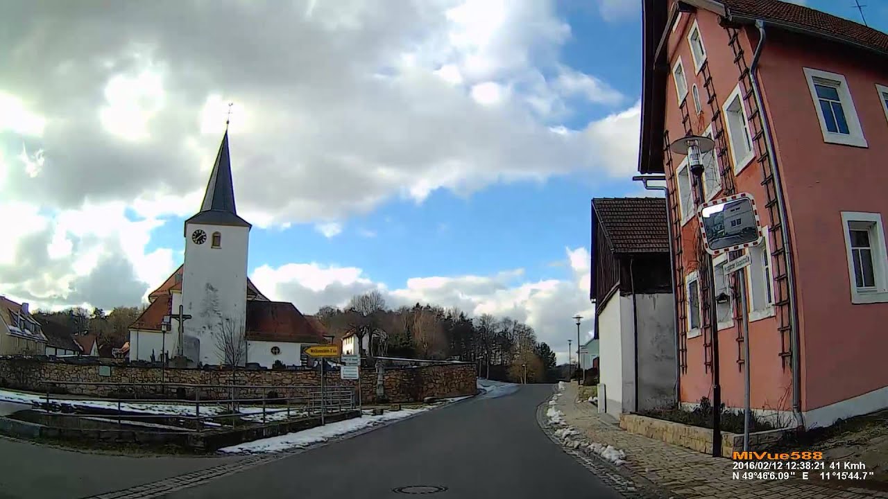 D: Moggast. Stadt Ebermannstadt. Landkreis Forchheim. Ortsdurchfahrt. Februar 2016