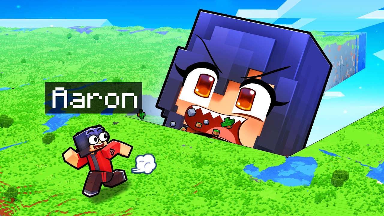 EATING my CRUSH'S World in Minecraft!