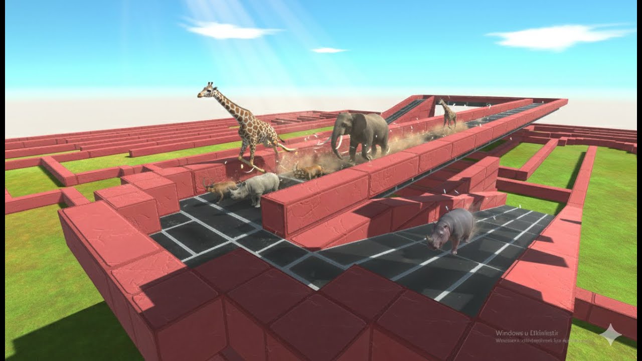 Can These Animals Survive the IMPOSSIBLE MAZE? 🔥🦁