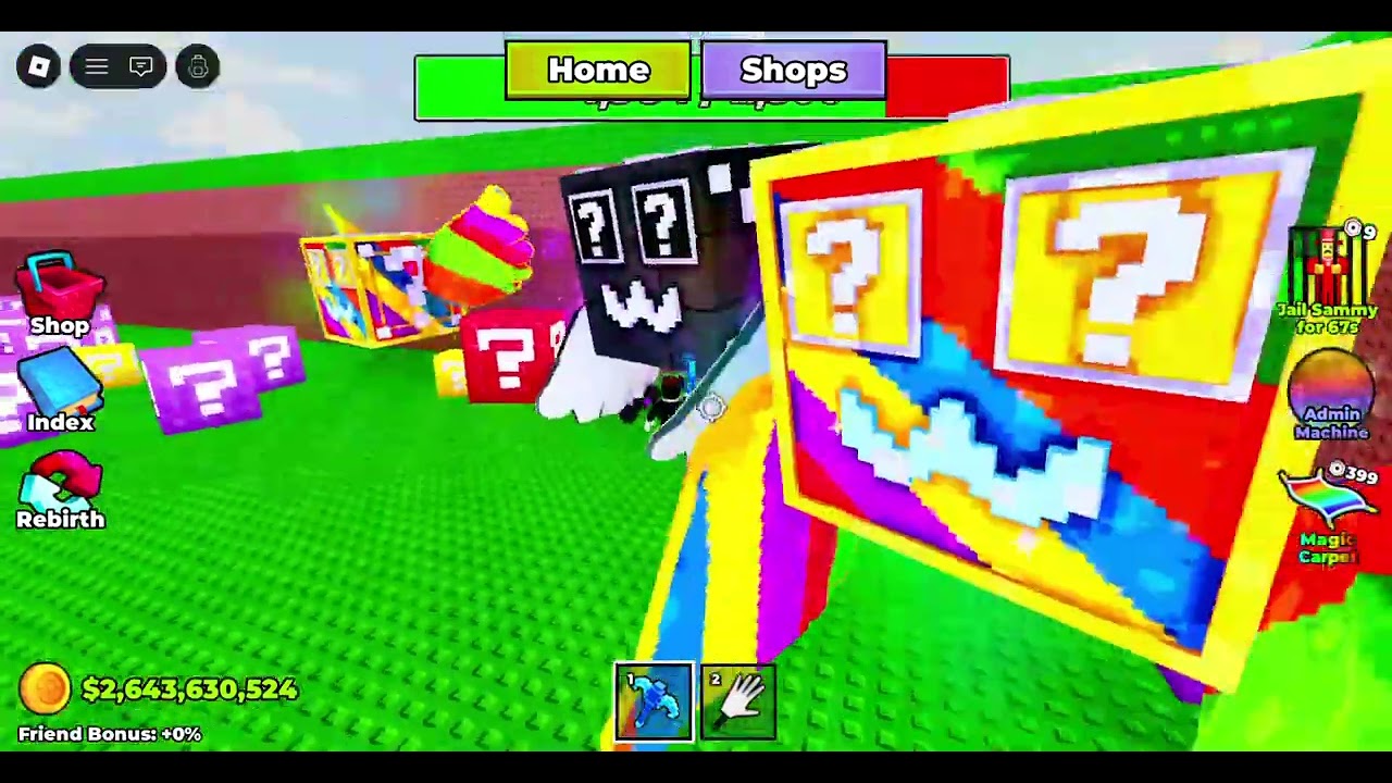 ROBLOX GAMEPLAY #viral BREAK A LUCKY BLOCK😍😍