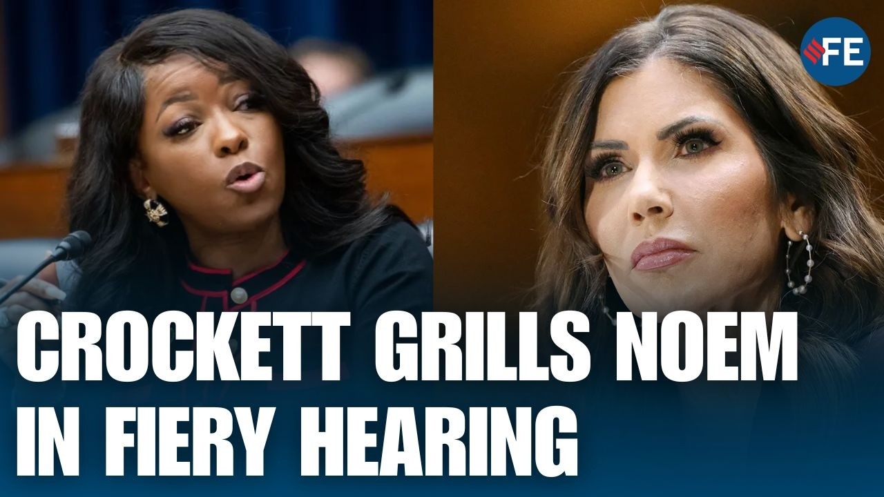 Rep. Jasmine Crockett TORCHES Kristi Noem Over ICE Detention Deaths In Explosive Hearing | US News
