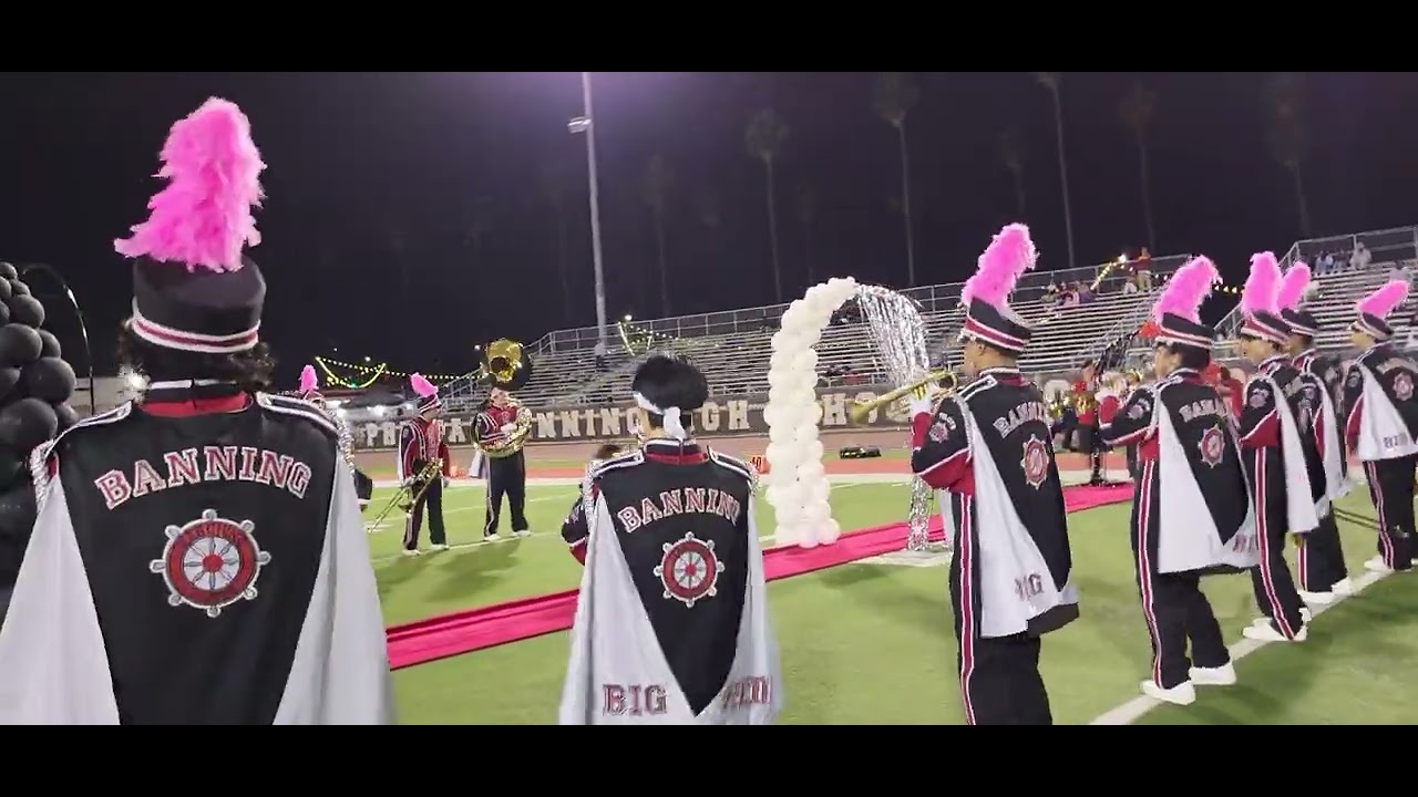 10/03/25 BHS Homecoming Court & Halftime Phineas Banning High School Marching Pilots