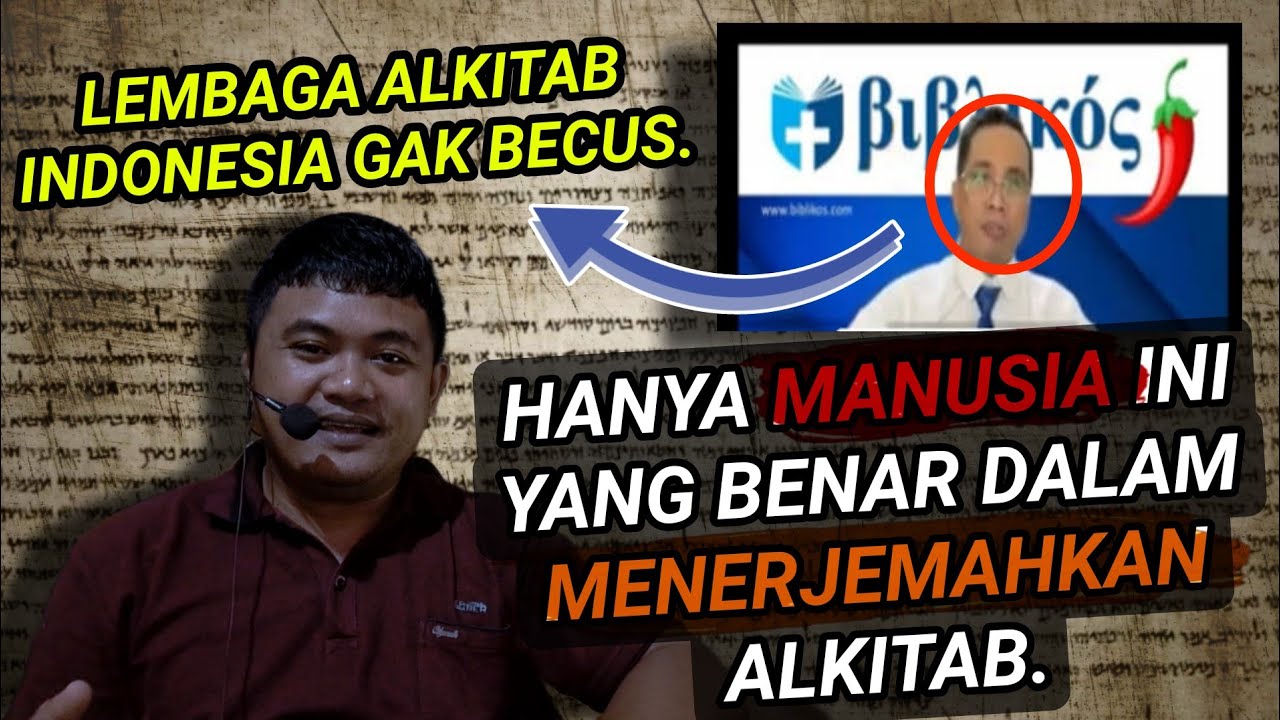 Memahami Kontroversi DR. YONATAN PURNOMO - Teks Alkitab Kanon, Tertulianus, dll (mode roasting).