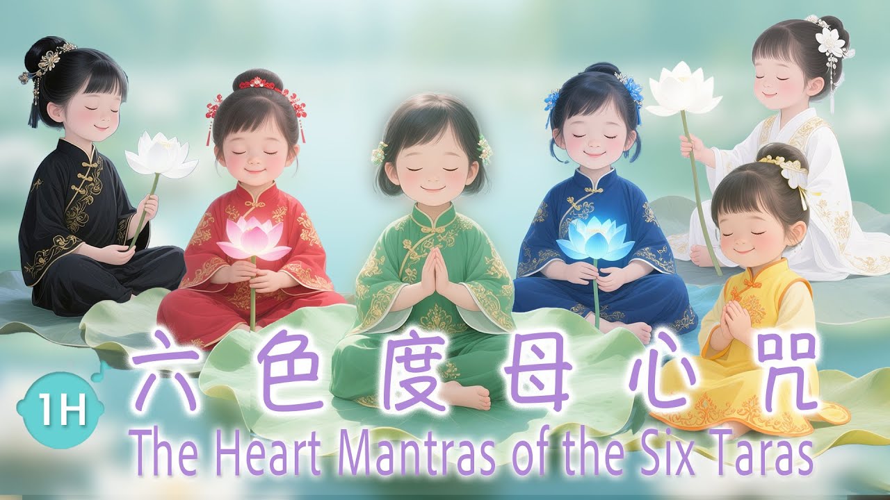 六色度母光輝 💖合集｜1H 穿越慈悲之海的法音之旅（綠度母、白度母、藍度母、黃度母、紅度母、黑度母）六道清光，度母慈航 🎧 1小時｜The Heart Mantras of the Six Taras