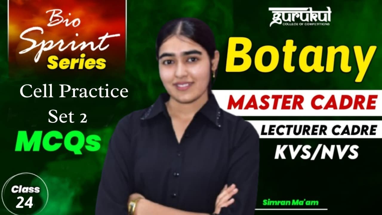 Master Cadre Science Botany | Lecturer Cadre Biology | Important MCQ 24 Botany MCQs