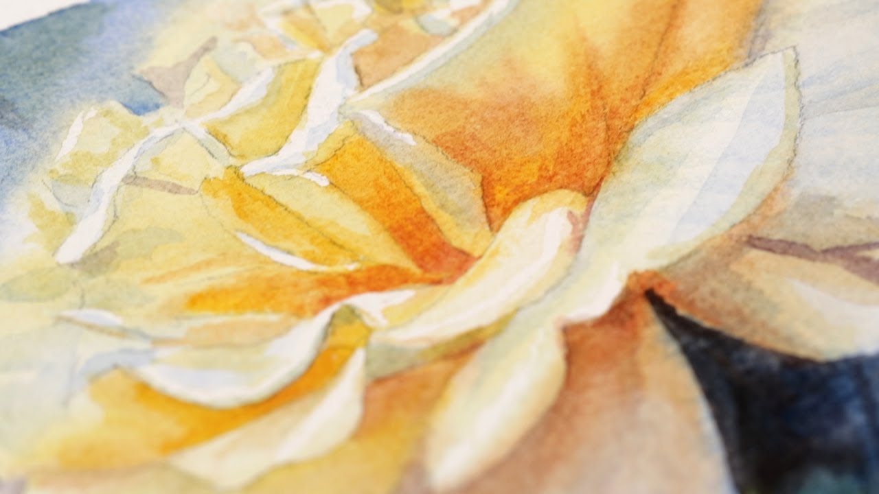 Paint A Stunning Watercolor Rose With Only 3 Colors!