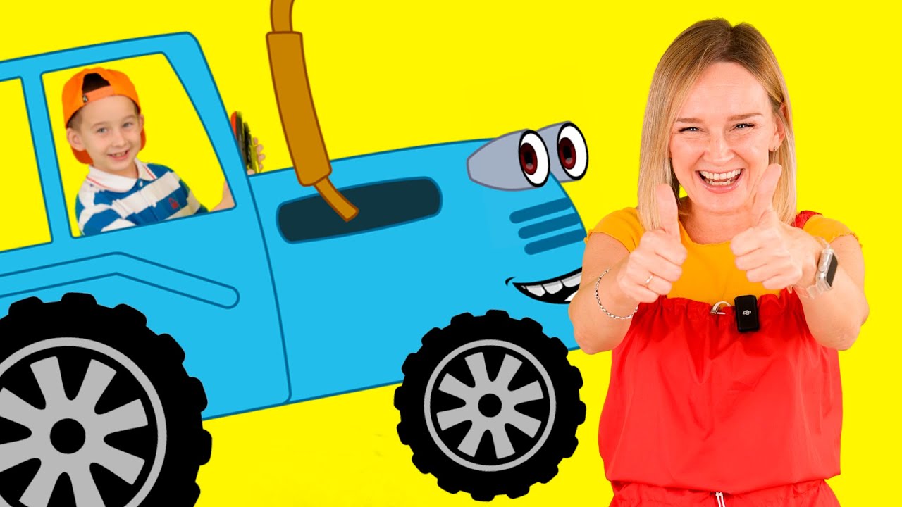 Синий трактор - Песенки про машинки.