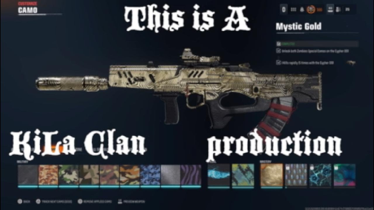 Gold camo on my Cypher 091 COD BO6 zombies