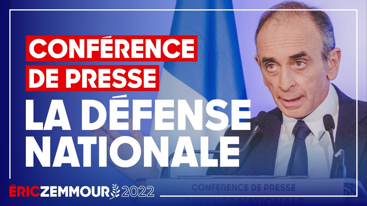 &Eacute;ric Zemmour : Mon programme pour la D&eacute;fense nationale
