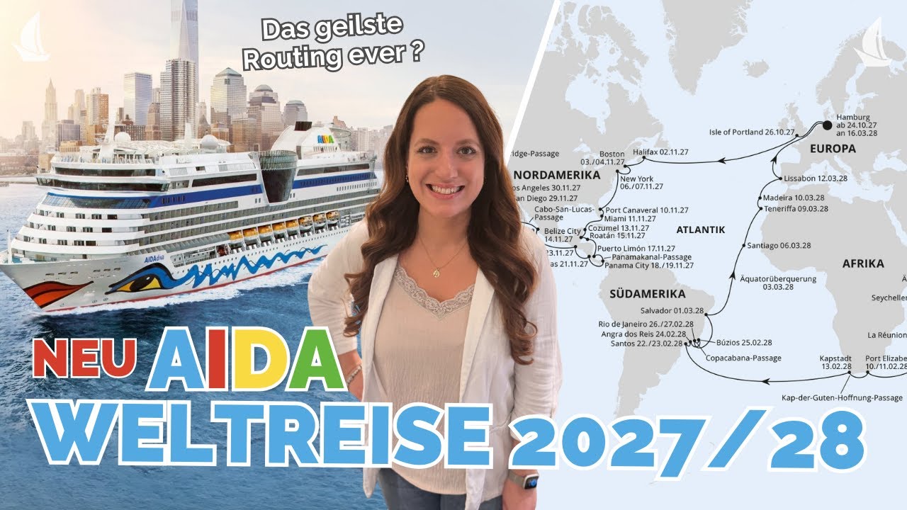 Buchungsstart AIDA Weltreise 2027/28 – das müsst ihr wissen