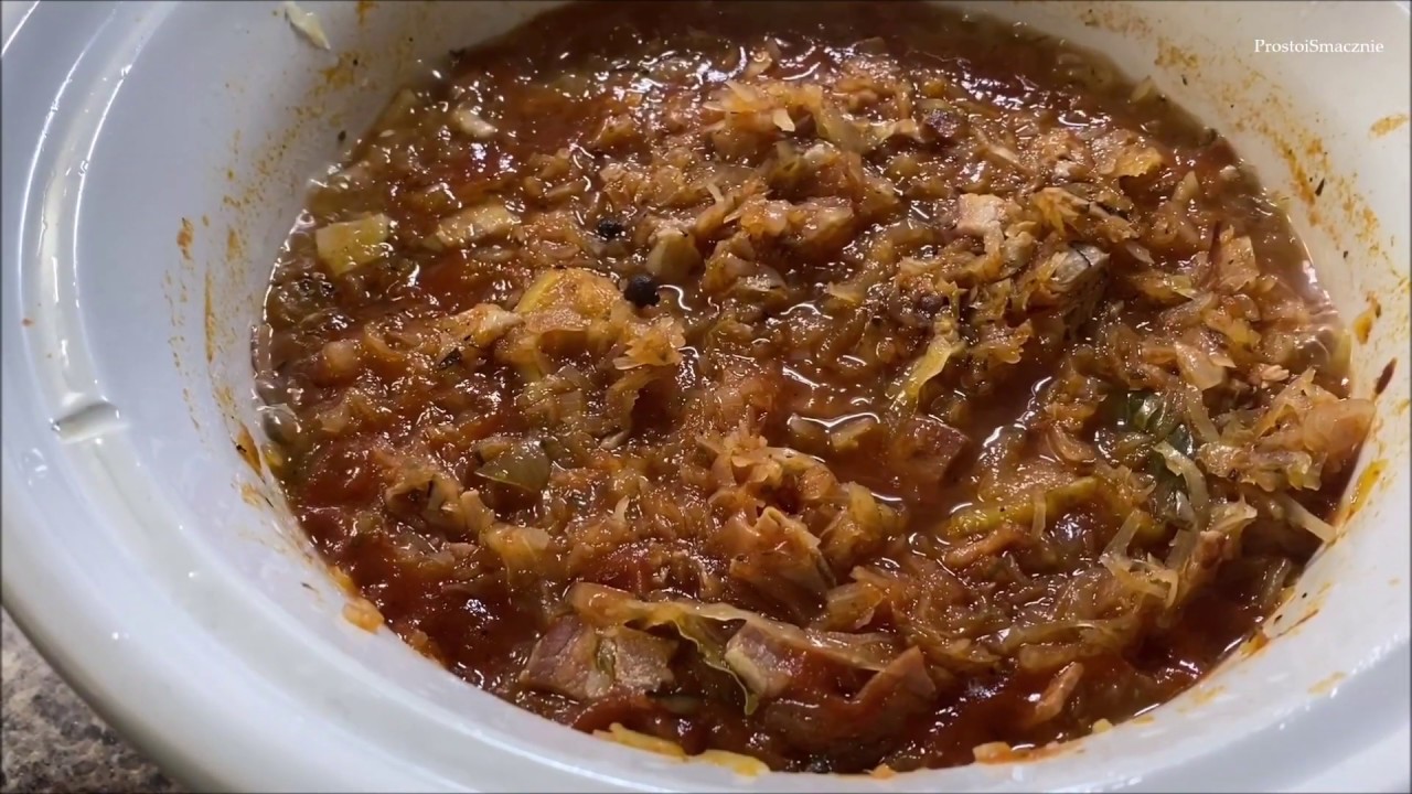 Bigos z wolnowaru  | dobrze doprawiony - kwaśny | ProstoiSmacznie