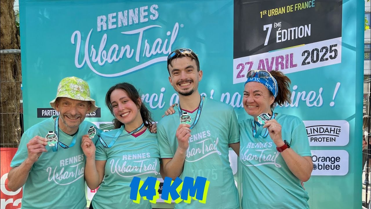 27 avril 2025 : Rennes Urban Trail (14 km)