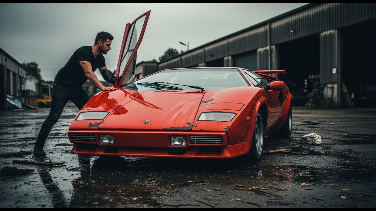 ASMR Car Restoration! Full Restoration of a Lamborghini Countach from Total Disrepair to Looking New