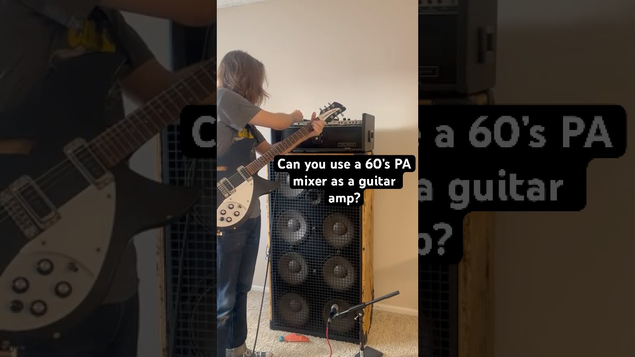 Using an old PA as a guitar amp