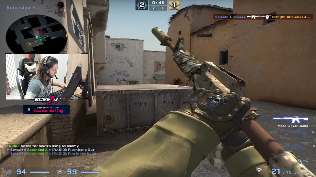 ScreaM PLAYS  FACEIT ON DUST2