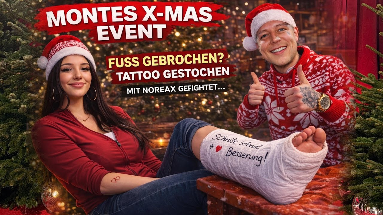 MONTES X-MAS EVENT | FUSS GEBROCHEN? TATTOO GESTOCHEN! 🎅🏼🎄