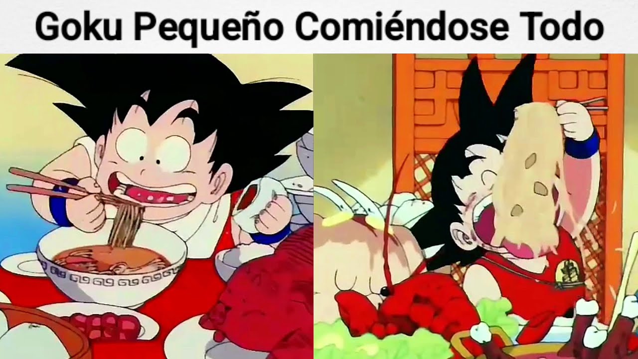 Todos los Momentos de GOKU PEQUEÑO Comiendo en DRAGON BALL Recopilacion #anime #goku Goku Comiendo