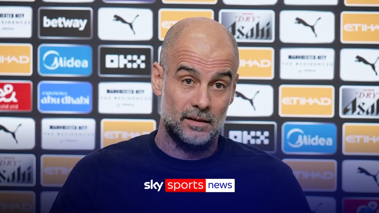 Pep Guardiola makes passionate speech on global humanitarian issues