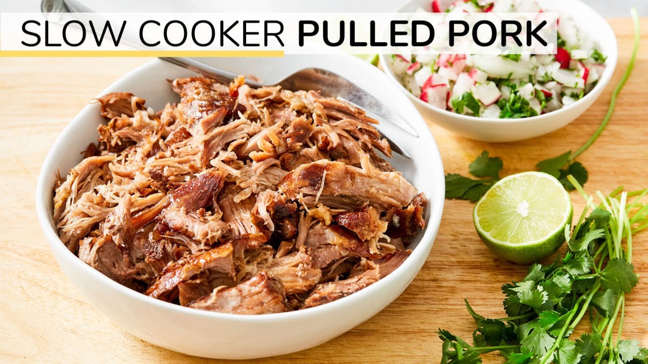SLOW COOKER PULLED PORK RECIPE | healthy, head-start ingredient