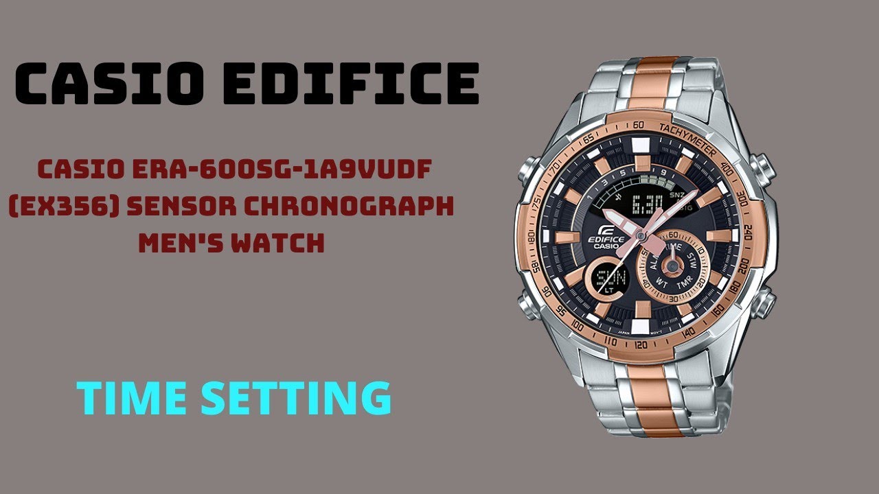 CASIO EDIFICE | ERA-600 | TIME SETTING AFTER BATTERY REPLACE (HANDS RESET)