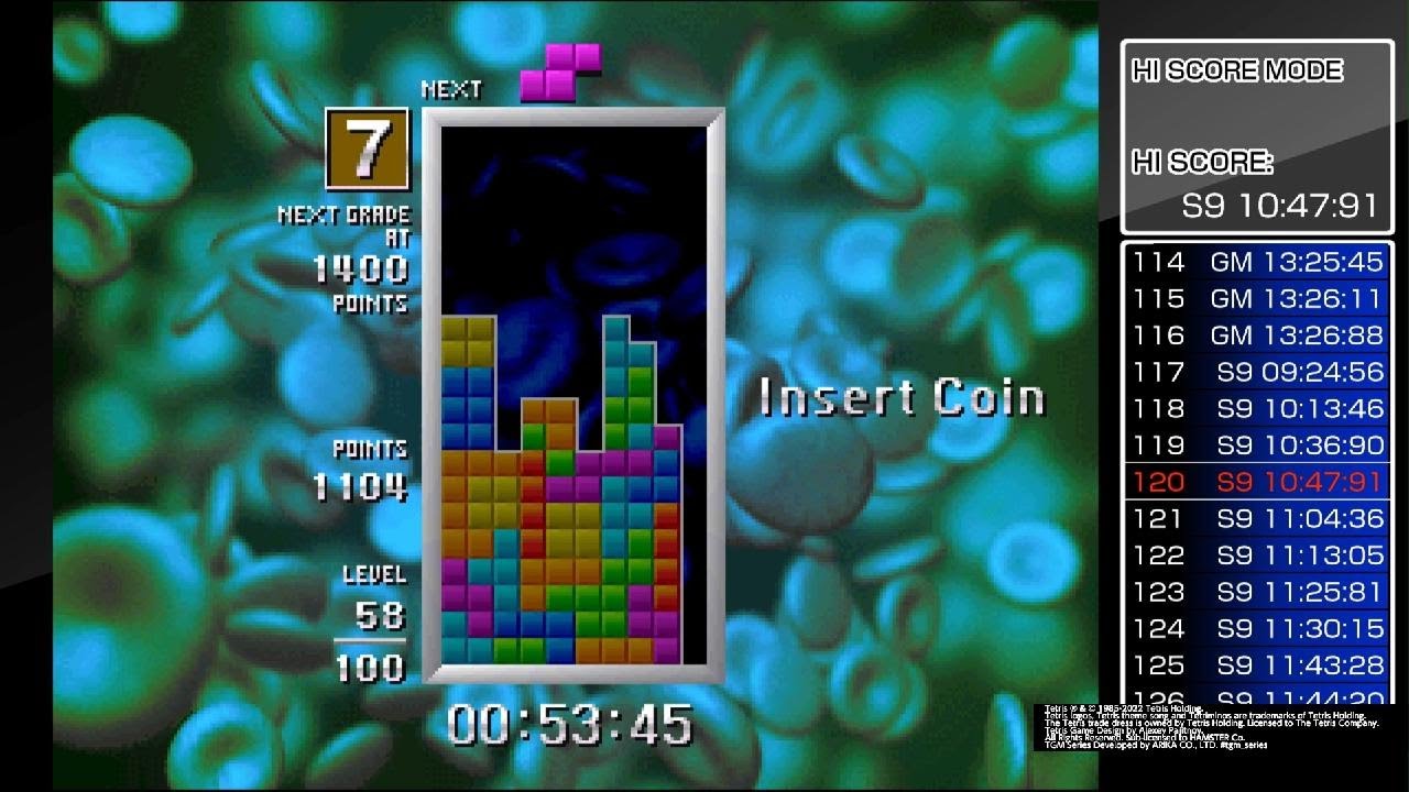Tetris The Grand Master [GM - 166551 - 13:13:76]