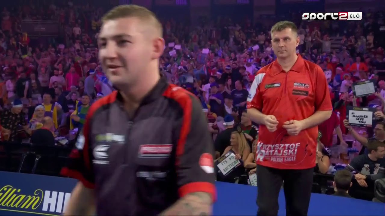 67) Nathan Aspinall vs Krzysztof Ratajski 2020 PDC World Darts Championship 2019.12.22 Round 3