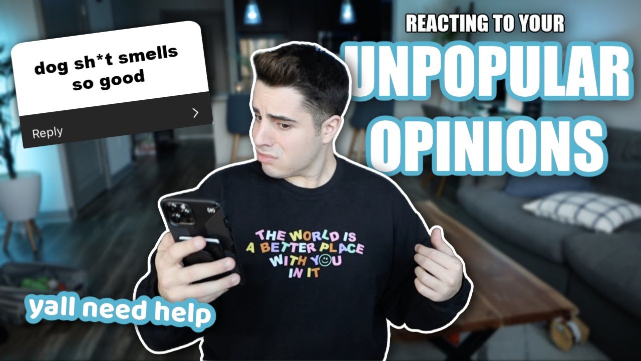 REACTING TO YOUR UNPOPULAR OPINIONS *IM GETTING CANCELLED*