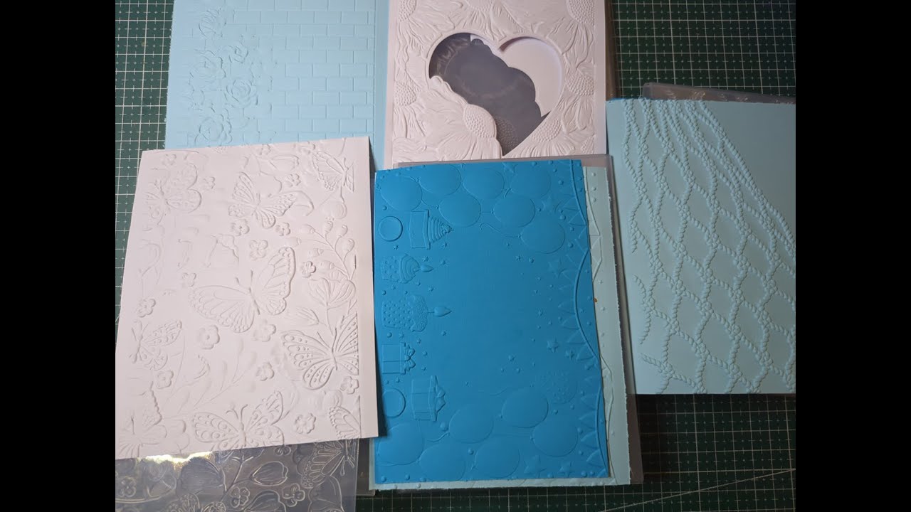 Test der 3D Embossing Folder von Temu & kurzes Durchblättern der Die Cut Bücher von Action
