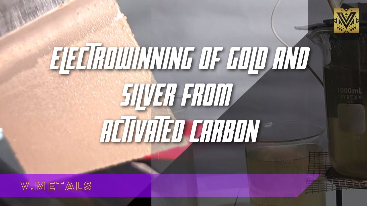 Electrowinning of gold and silver from activated carbon.