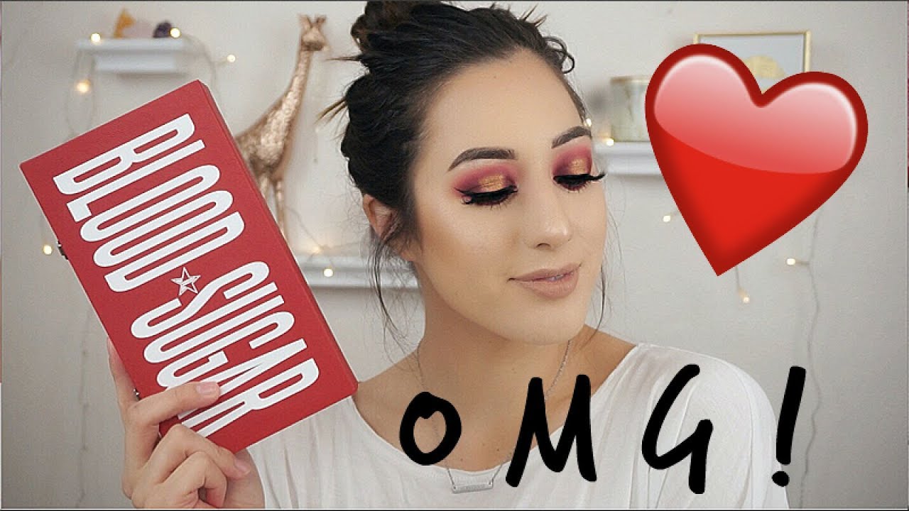 Jeffree Star BLOOD SUGAR PALETTE l Swatches, Review & Demo