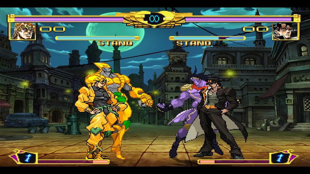 Дио против Джотаро в Jojo M.U.G.E.N.