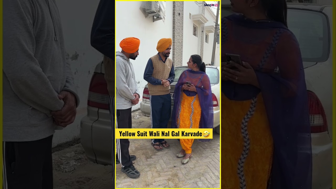 Yellow Suit Wali Nal Gal Karvade🤣 