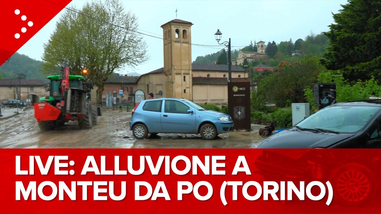 LIVE Maltempo in Piemonte, alluvione a Monteu da Po (Torino): diretta video