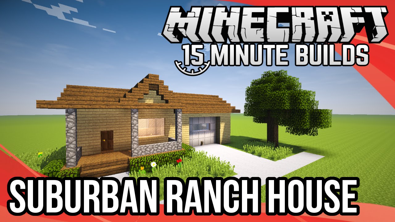 Minecraft 15-Minute Builds: Suburban Ranch House