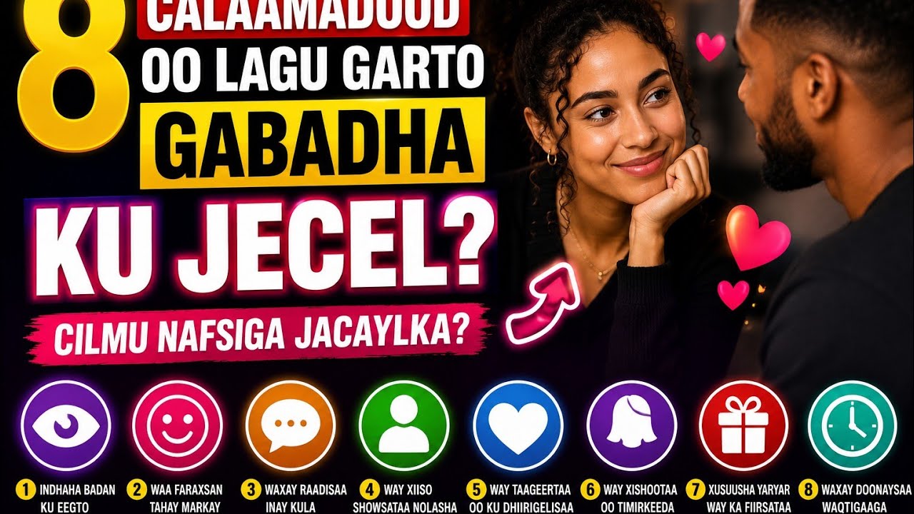 8 Calaamadood Oo Lagu Garto Gabdhaha Ku Jecel? Cilmu Nafsiga Jacaylka?