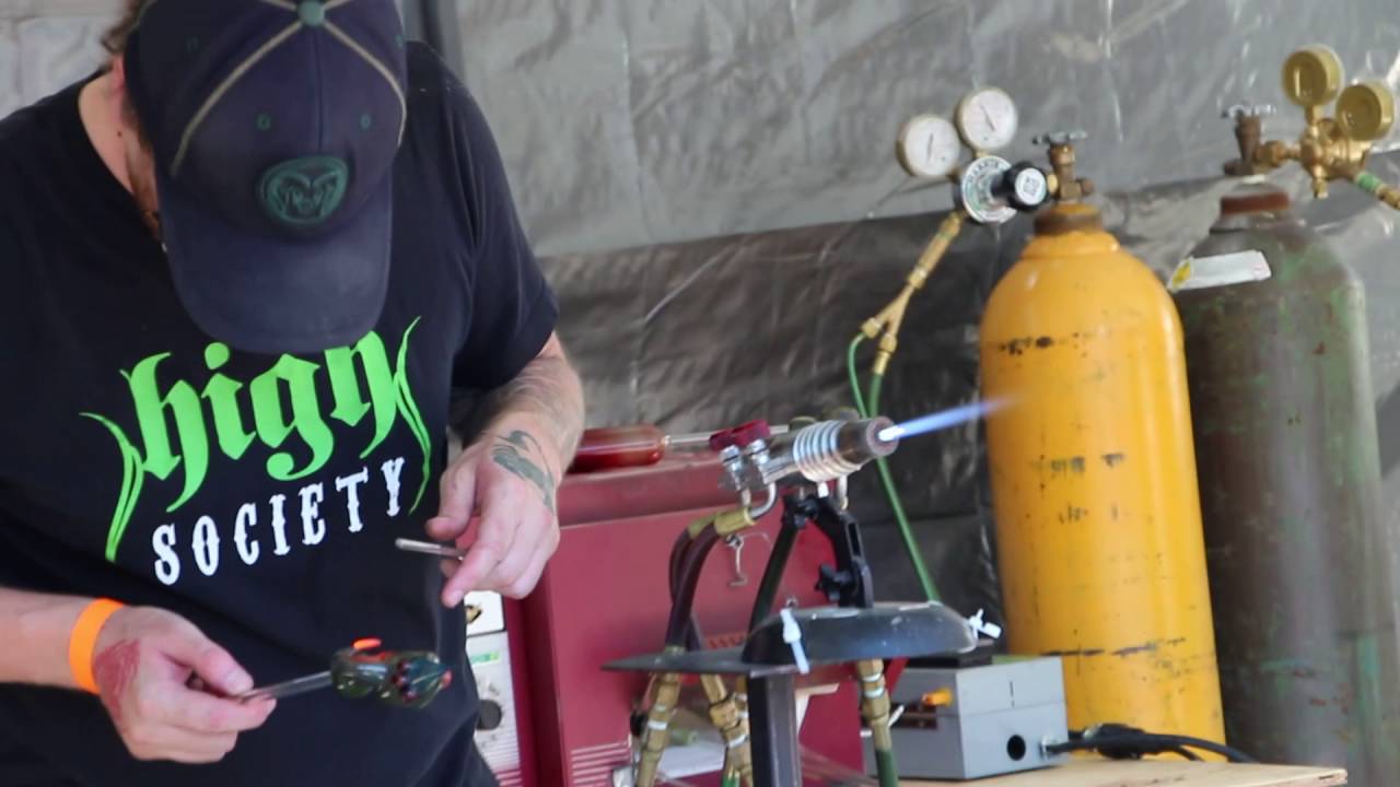 BoroMojo Glass blowing at High Society Longmont