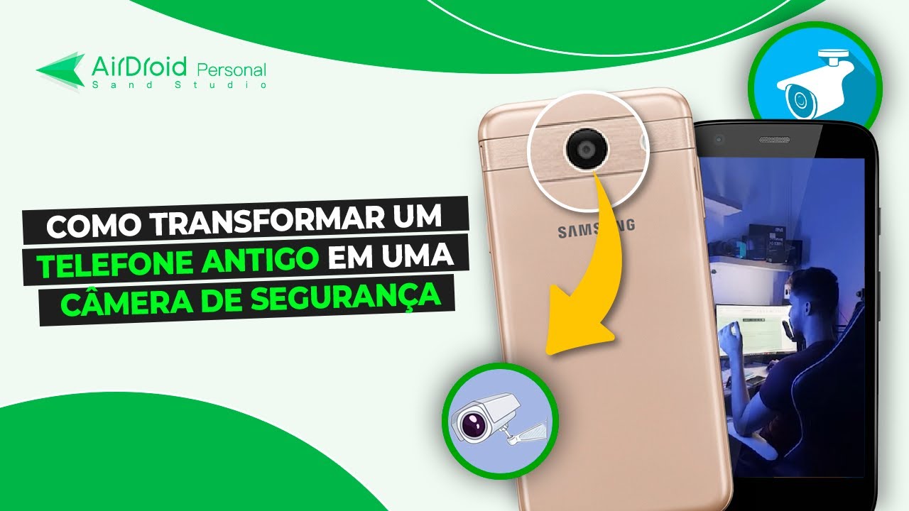 Como TRANSFORMAR celular antigo em C&Acirc;MERA DE SEGURAN&Ccedil;A