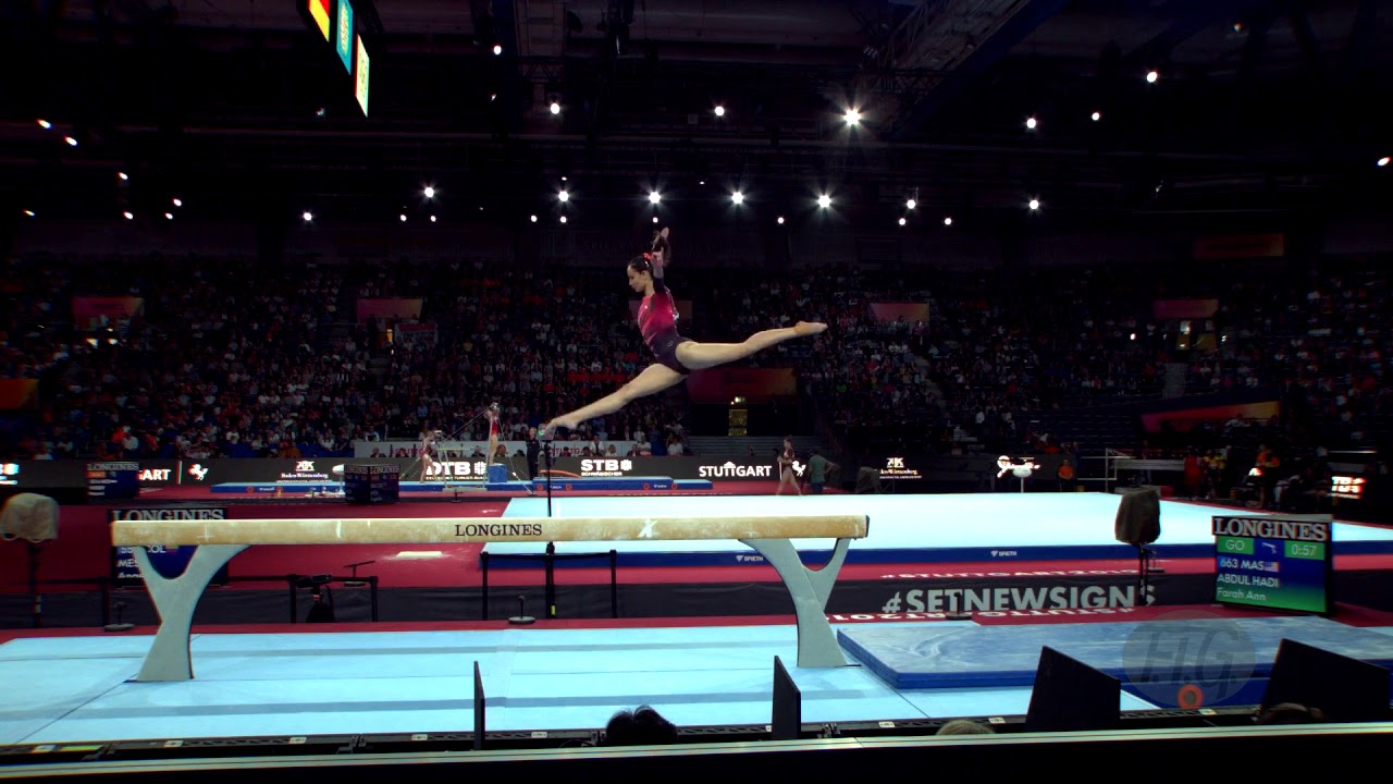ABDUL HADI Farah Ann (MAS) - 2019 Artistic Worlds, Stuttgart (GER) - Qualifications Balance Beam