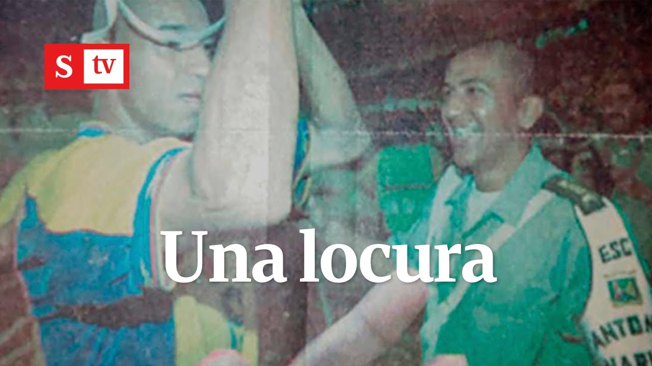 El día que el Totono Grisales le quitó su casco a un policía para celebrar gol | Semana Noticias