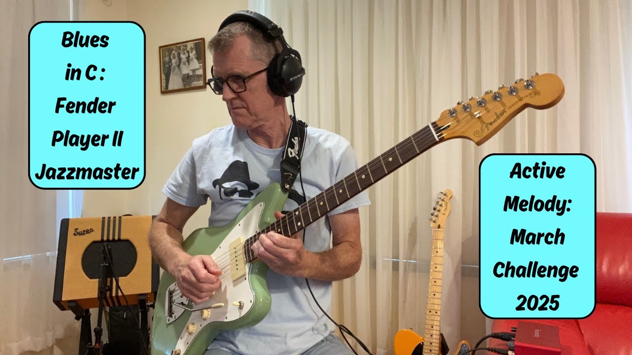 Blues in C: Fender Player II Jazzmaster/Supro Delta King (AM March Challenge 2025)