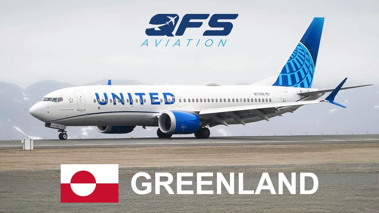 United Airlines: первый рейс в Гренландию