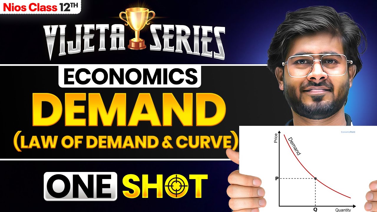 NIOS Class 12th Economics Chapter 15 | Demand (Law of Demand and Curve) | Vijeta Series